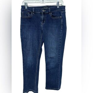 WHBM NOIR Denim Capri Size 4